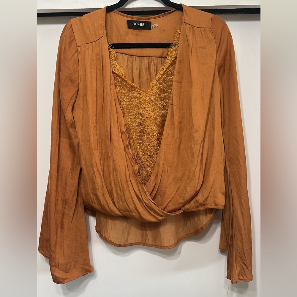 Elegant mustard/ rust orange Women's Top